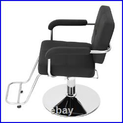 360° Black Heavy Duty Hydraulic Barber Chair Salon Beauty Stylist 360° Black Heavy Duty Hydraulic Barber Chair Salon Beauty Stylist