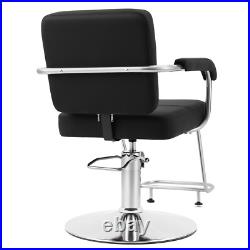 360° Black Heavy Duty Hydraulic Barber Chair Salon Beauty Stylist 360° Black Heavy Duty Hydraulic Barber Chair Salon Beauty Stylist