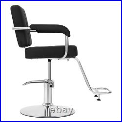 360° Black Heavy Duty Hydraulic Barber Chair Salon Beauty Stylist 360° Black Heavy Duty Hydraulic Barber Chair Salon Beauty Stylist