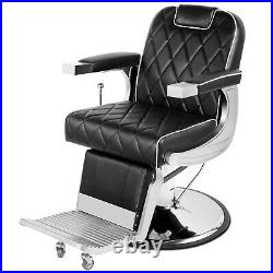 360 Degree Swivel Heavy Duty Hydraulic Black Recliner Barber Chair Tattoo Salon