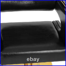 360° Hydraulic Barber Chair Heavy Duty Salon Beauty Stylist Black+Gold