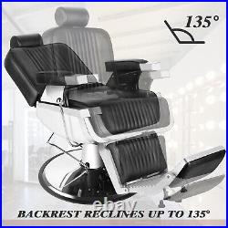 360° Swivel Heavy Duty Recliner Hydraulic Barber Chair Tattoo Salon Spa Beauty