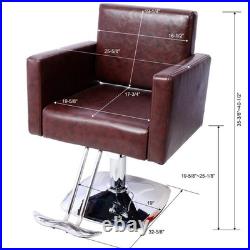 360° Swivel Salon Chair with Heavy Duty Hydraulic Pump Supports 330 lbs 360° Swivel Salon Chair with Heavy Duty Hydraulic Pump Supports 330 lbs