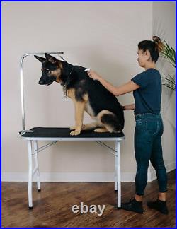 36 Large Pet Grooming Foldable Table Dog Cat Adjustable Arm Groom Connect