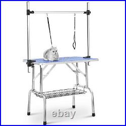 36 Pet Grooming Table Adjustable TWO Arms Heavy Duty Table for Dog Cat Foldable