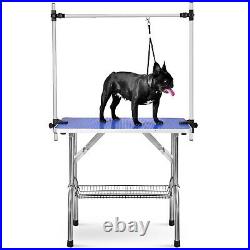 36 Pet Grooming Table Adjustable TWO Arms Heavy Duty Table for Dog Cat Foldable