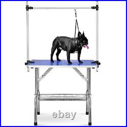36 Stainless Steel Solid Construction Dog Cat Pet Grooming Table w Noose Basket