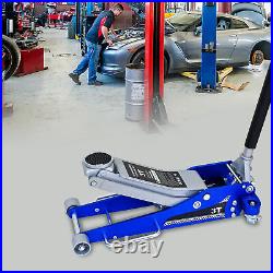 3 T Aluminum Floor Jack Heavy Duty Hydraulic Steel Service Jack for Garage Shop