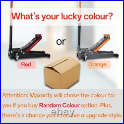 3-Ton (6600Lbs) Low Profile Hydraulic Heavy-Duty Steel Floor Jack with Dual Pist