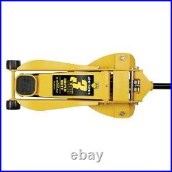 3 Ton Daytona Professional Steel Floor Jack Super Heavy Premium Duty Rapid Pump