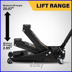 3 Ton Floor Jack Heavy Duty Low Profile Steel Floor Hydraulic