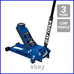 3 Ton Floor Jack Heavy Duty Professional Low Profile Rapid Quick Pump Daytona