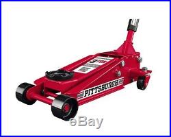 3 Ton Floor Jack With Rapid Pump Lift Steel Heavy Duty Car Truck Red Raise Car