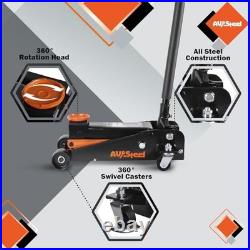 3 Ton Heavy Duty Hydraulic Floor Jack for Car (6600 lbs) With Single Piston