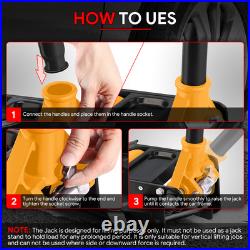 3 Ton Heavy Duty Hydraulic Floor Trolley Jack Car Van Trucks Lifting Tool Orange