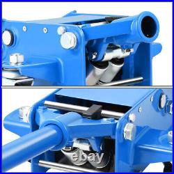 3 Ton Heavy Duty Steel Low Profile Hydraulic Trolley Service / Floor Jack Blue