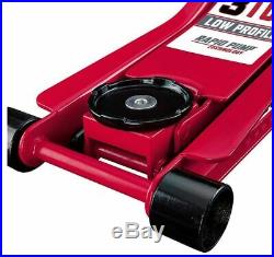 3 Ton Heavy Duty Steel Ultra LOW PROFILE Floor Jack Rapid Pump Show Car Lowrider