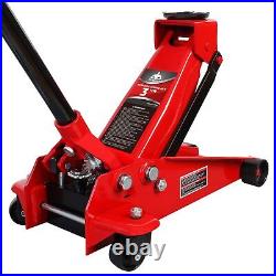 3 Ton Jack Boss Floor Jack Steel Heavy Duty Hydraulic Car Jack, Red AST830025