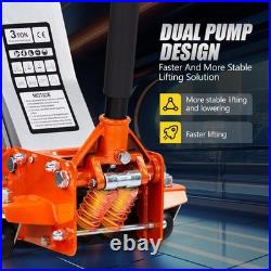 3 Ton Low Profile Car Floor Jack Heavy Duty Steel Dual Piston Hydraulic 3 Ton Low Profile Car Floor Jack Heavy Duty Steel Dual Piston Hydraulic