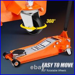 3 Ton Low Profile Car Floor Jack Heavy Duty Steel Dual Piston Hydraulic
