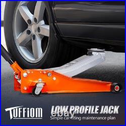 3 Ton Low Profile Car Floor Jack Heavy Duty Steel Dual Piston Hydraulic