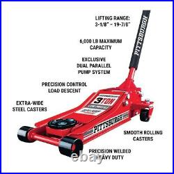 3 Ton Low Profile Steel Heavy Duty Floor Jack with Rapid Pump