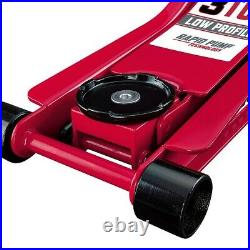 3 Ton Low Profile Steel Heavy Duty Floor Jack with Rapid Pump