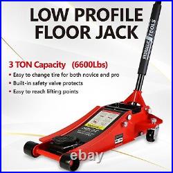 3 Ton hydraulic Jack Floor Heavy Duty Ultra 85mm Profile Rapid Pump Car Garage