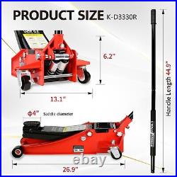 3 Ton hydraulic Jack Floor Heavy Duty Ultra 85mm Profile Rapid Pump Car Garage