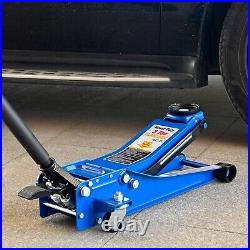 3 Tons Heavy Duty Hydraulic Steel Car Floor Jack Low Profile Dual Piston
