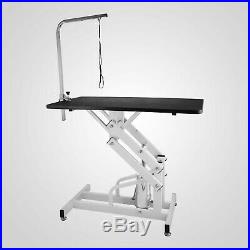 42.5'' x 23.6'' Z-lift Hydraulic Dog Pet Grooming Table withNoose Adjustable Arm
