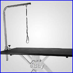 42.5'' x 23.6'' Z-lift Hydraulic Dog Pet Grooming Table withNoose Adjustable Arm