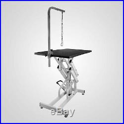 42.5x23.6'' Z-Lift Hydraulic Pet Dog Grooming Table Adjustable WithArm& Noose