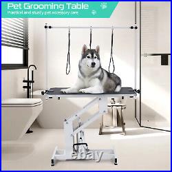 43.3 Dog Pet Grooming Table Heavy Duty Z-Lift Hydraulic Grooming Table 350lbs