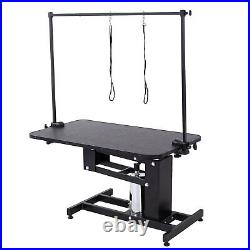 43'' Hydraulic Dog Grooming Table Heavy Duty Adjustable Pet Trimming Table
