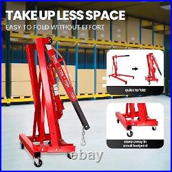 4400LBS Folding Heavy Duty Foldable Hydraulic Engine Hoist for Garages