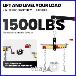 4400LBS Folding Heavy Duty Foldable Hydraulic Engine Hoist for Garages