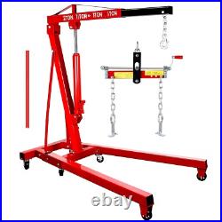 4400LBS Folding Heavy Duty Foldable Hydraulic Engine Hoist for Garages US