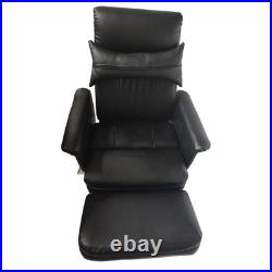 440lb Heavy Duty Hydraulic Black Bed Chair Portable Folding w Adjustable Height