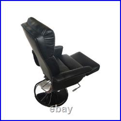 440lb Heavy Duty Hydraulic Black Bed Chair Portable Folding w Adjustable Height