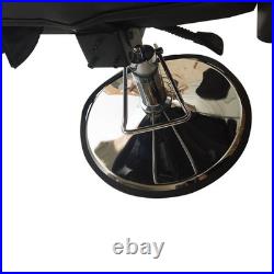 440lb Heavy Duty Hydraulic Black Bed Chair Portable Folding w Adjustable Height