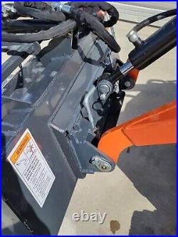 44 Heavy Duty Mini Skid Steer Flat Bottom Grapple Bucket Hydraulic Attachment