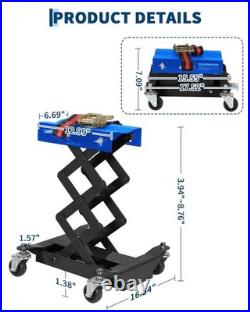 450 lbs Heavy Duty Low Profile Powertrain Jack Adjustable H-7-23 Hydraulic Lift