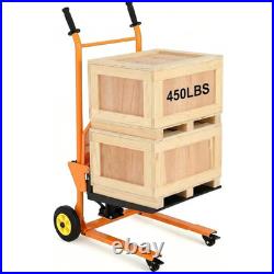 450lbs Lift Heavy-Duty Hydraulic Pallet Jack Winch Stacker Forklift Dolly Cart 450lbs Lift Heavy-Duty Hydraulic Pallet Jack Winch Stacker Forklift Dolly Cart