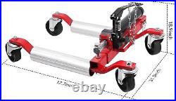 4 PCS Heavy Duty Hydraulic Wheel Dolly Tire Jack Lift Car Positioning 1500 LBS