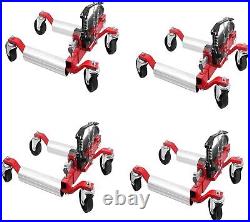 4 PCS Heavy Duty Hydraulic Wheel Dolly Tire Jack Lift Car Positioning 1500 LBS