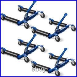 4 Pack Car Wheel Dolly 6000 Lbs Heavy Duty Hydraulic Vehicle Positioning Jacks