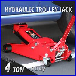 4 Ton(8000 lb) 4.5- 20 Lifting Heavy Duty Steel Garage Hydraulic Floor Jack