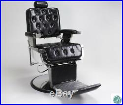 4x ROWLING Stylish Barber Chair Black HeavyDuty Hydraulic Reclining Salon Chair