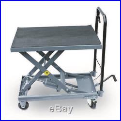 500 lb Hydraulic Table Cart Foot Pedal Lift Stand Heavy Duty Garage Shop Tool